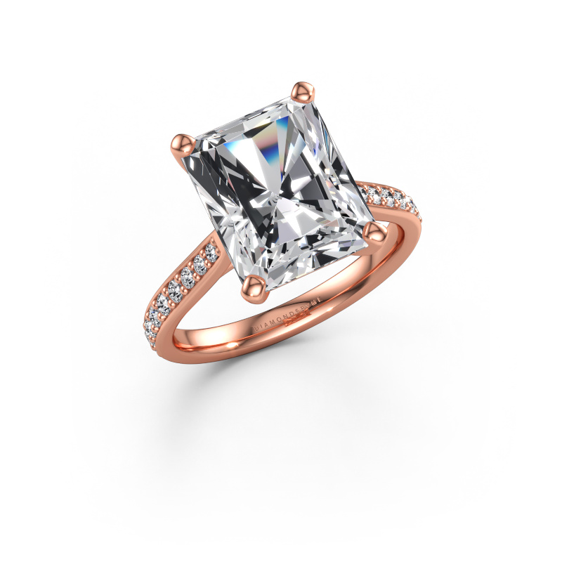 Immagine di Anello di fidanzamento Mignon RAD 2 585 oro rosa Diamante lab grown 5.289 crt