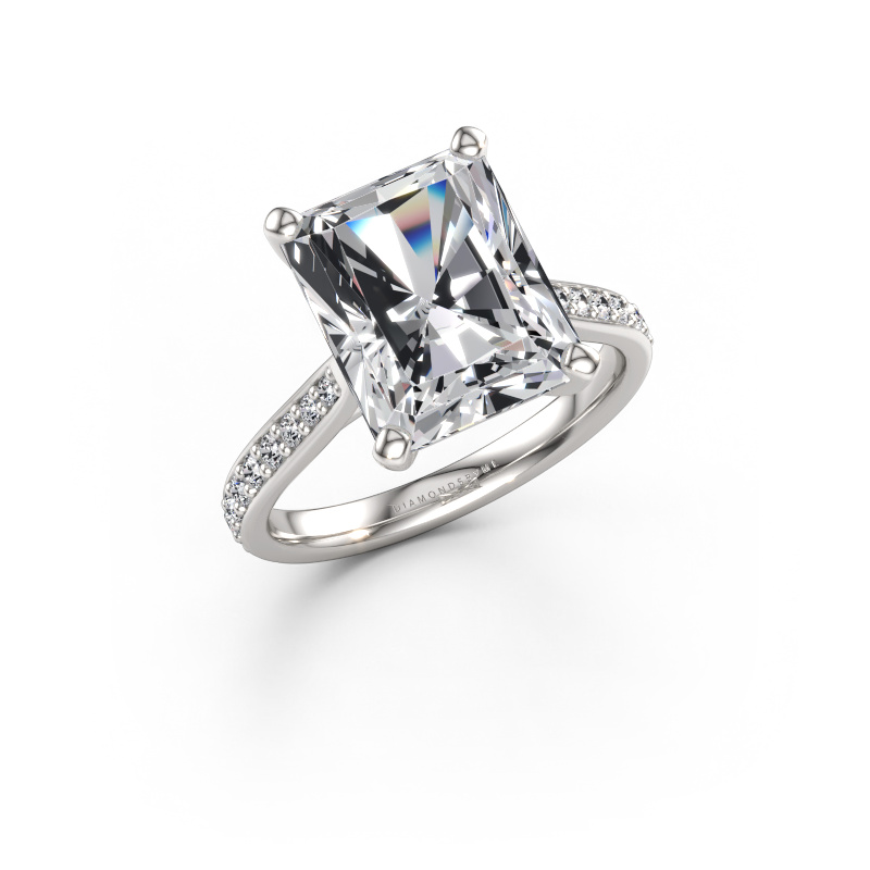 Immagine di Anello di fidanzamento Mignon RAD 2 585 oro bianco Diamante lab grown 5.289 crt