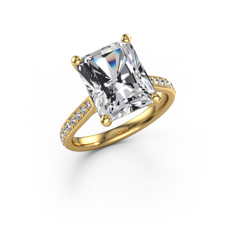 Image of Engagement ring Mignon RAD 2 585 gold Lab grown diamond 5.289 crt