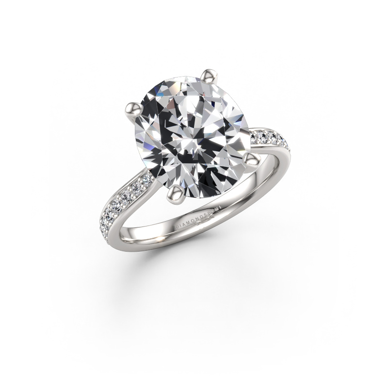 Bild av Förlovningsring Mignon OVL 2 950 platina Labbodlad diamant 5.289 crt