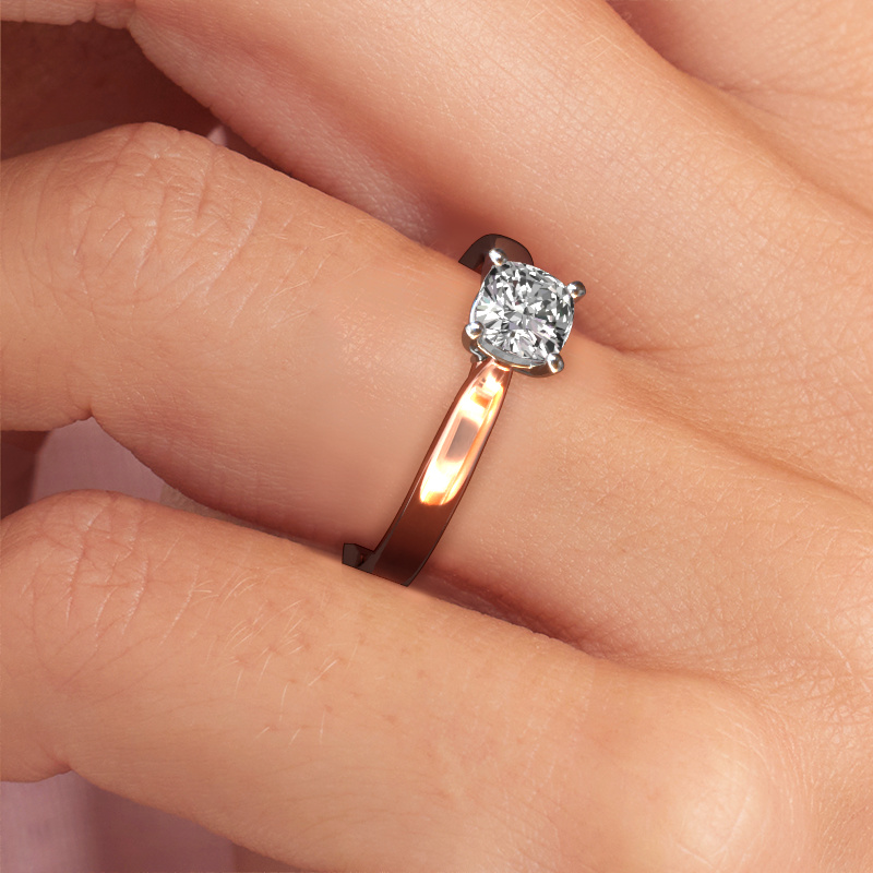 Afbeelding van Verlovingsring Mignon cus 1 585 rosé goud Lab-grown diamant 0.70 crt