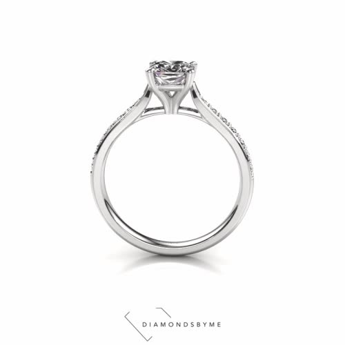 Afbeelding van Verlovingsring Mignon cus 2 925 zilver Diamant 1.189 crt