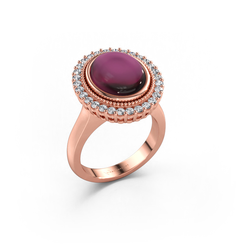 Bild av Ring Mila 585 roséguld Rodolit 12x10 mm