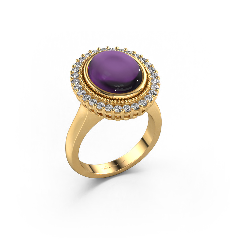 Bild von Ring Mila 585 Gold Amethyst 12x10 mm