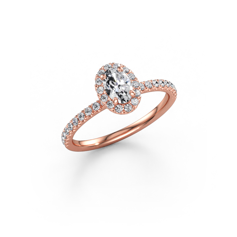 Bild von Verlobungsring Miranda OVL 585 Roségold Lab-grown Diamant 0.745 crt