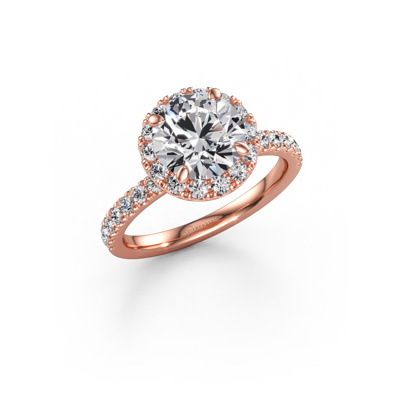 Bild av Förlovningsring Miranda RND 585 roséguld Diamant 2.75 crt