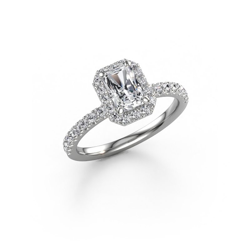 Bild von Verlobungsring Miranda RAD 585 Weißgold Lab-grown Diamant 1.17 crt