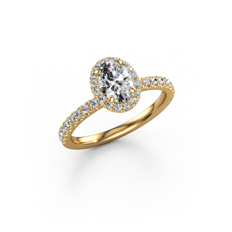 Image of Engagement ring Miranda OVL 585 gold Diamond 1.144 crt