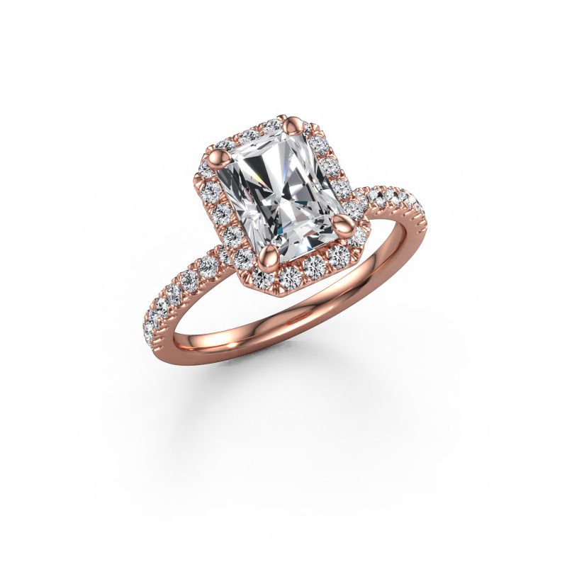 Afbeelding van Verlovingsring Miranda RAD 585 rosé goud Diamant 2.332 crt