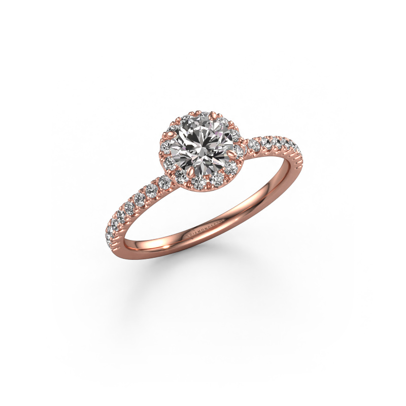 Image of Engagement ring Miranda rnd 585 rose gold Diamond 0.96 crt