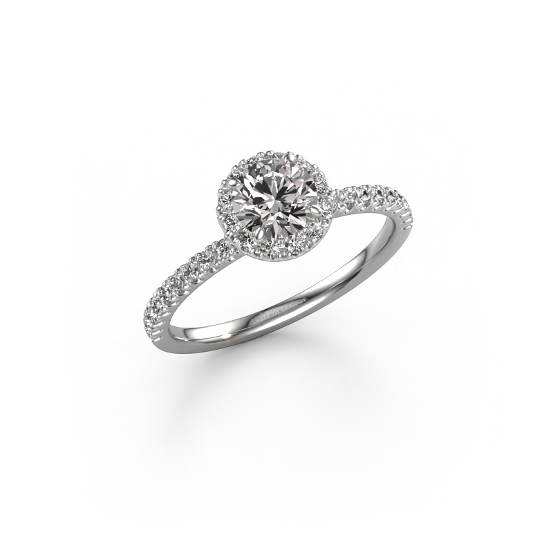 Image of Engagement ring Miranda rnd 950 platinum Diamond 0.96 crt