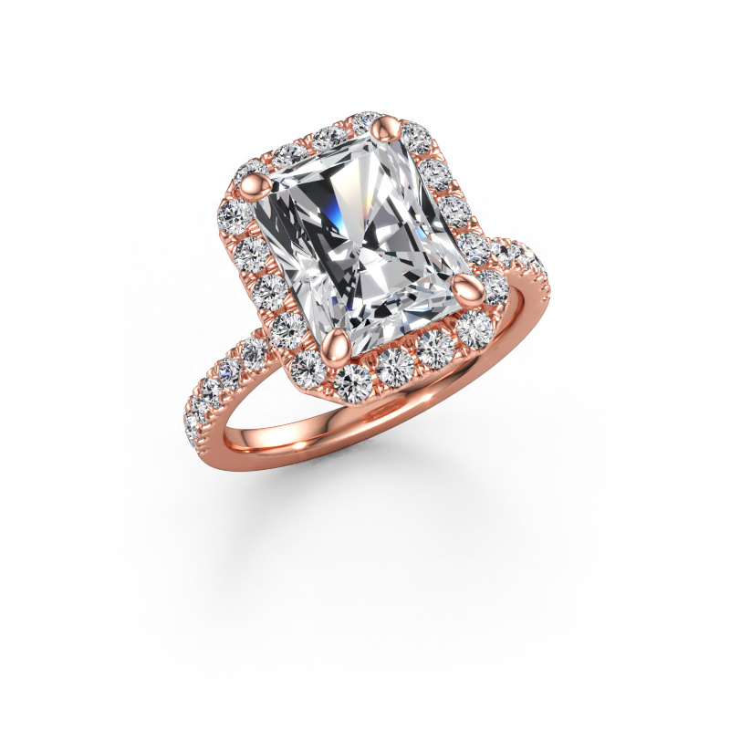 Immagine di Anello di fidanzamento Miranda RAD 585 oro rosa Diamante 4.47 crt