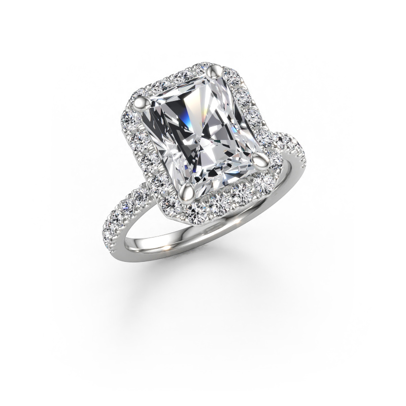 Immagine di Anello di fidanzamento Miranda RAD 585 oro bianco Diamante lab grown 4.47 crt