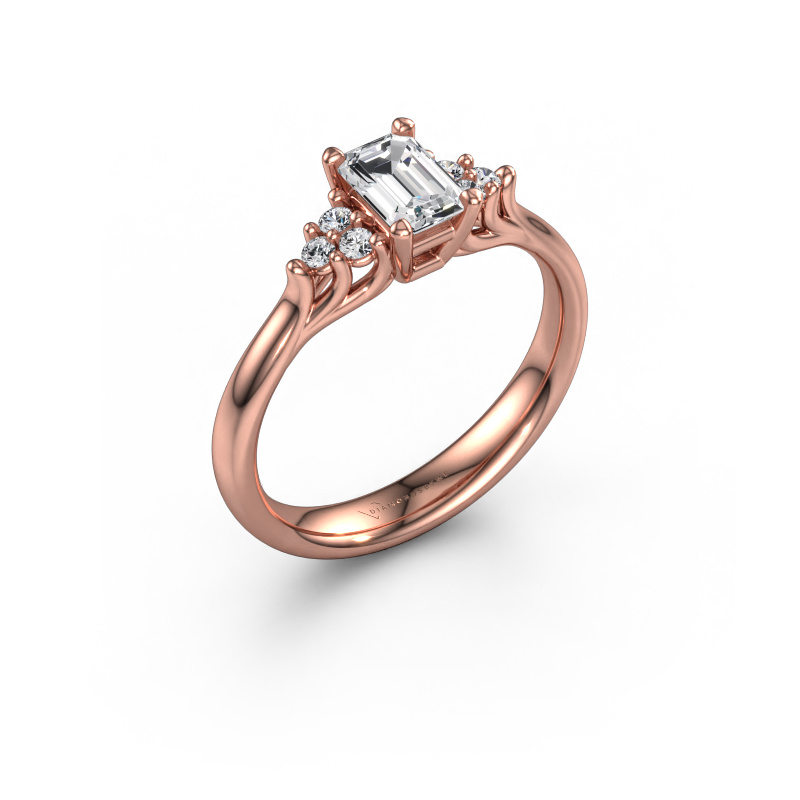 Bild von Verlobungsring Monika EME 585 Roségold Diamant 0.808 crt
