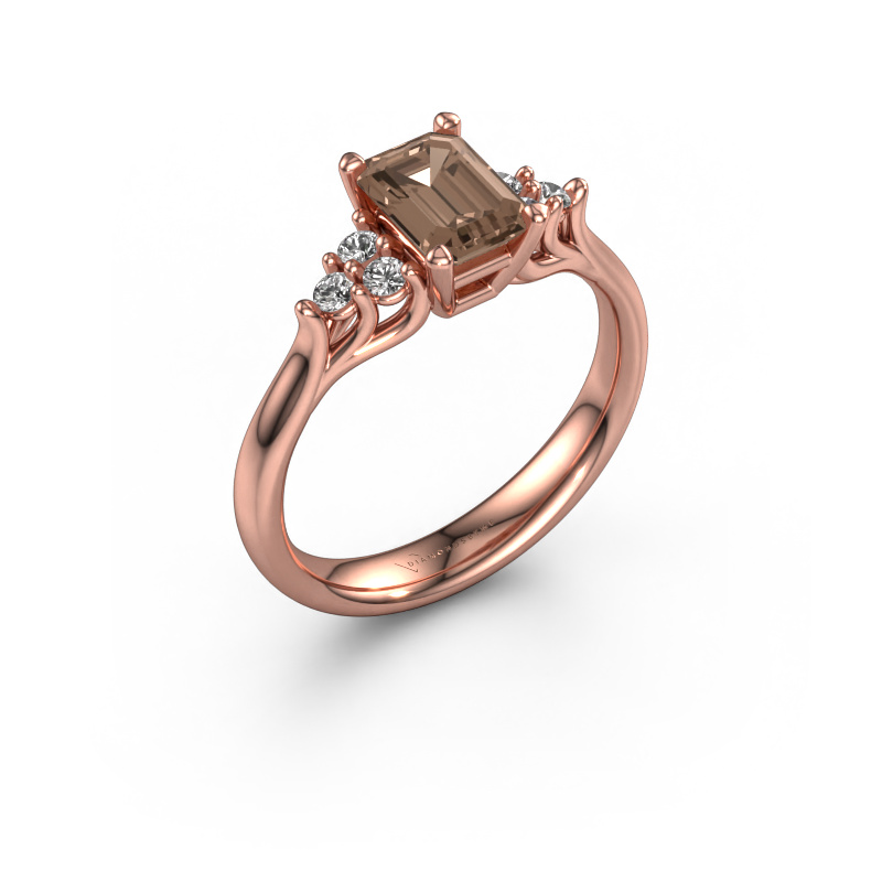 Image of Engagement ring Monika EME 585 rose gold Brown diamond 1.300 crt
