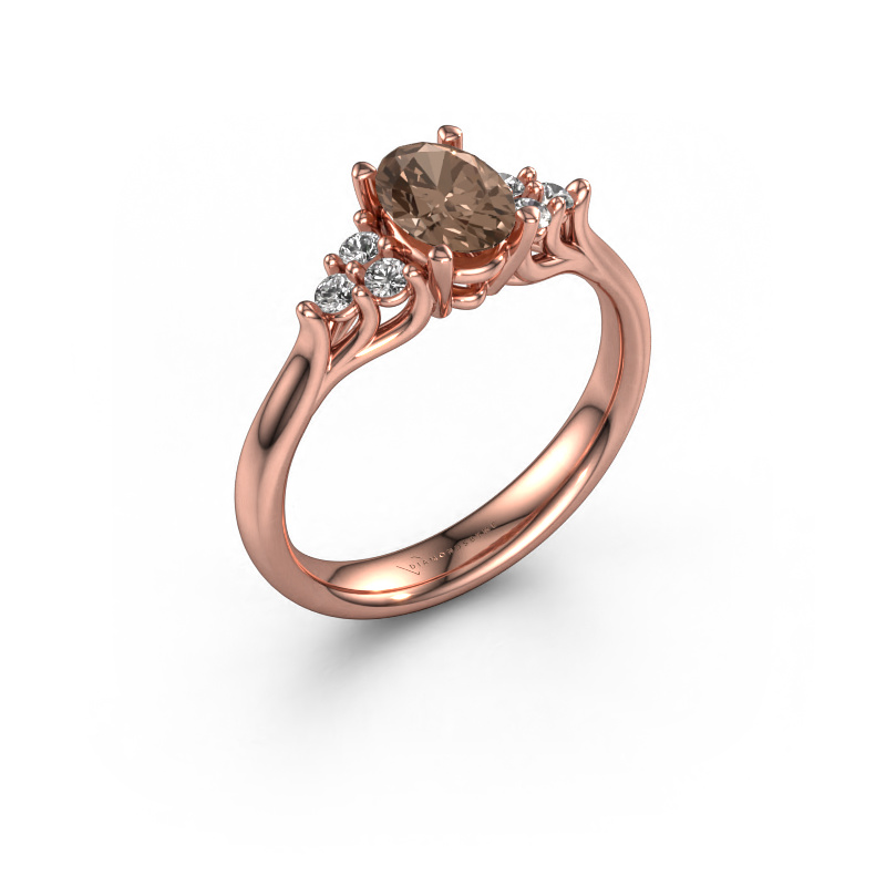 Bild von Verlobungsring Monika OVL 585 Roségold Braun Diamant 0.85 crt