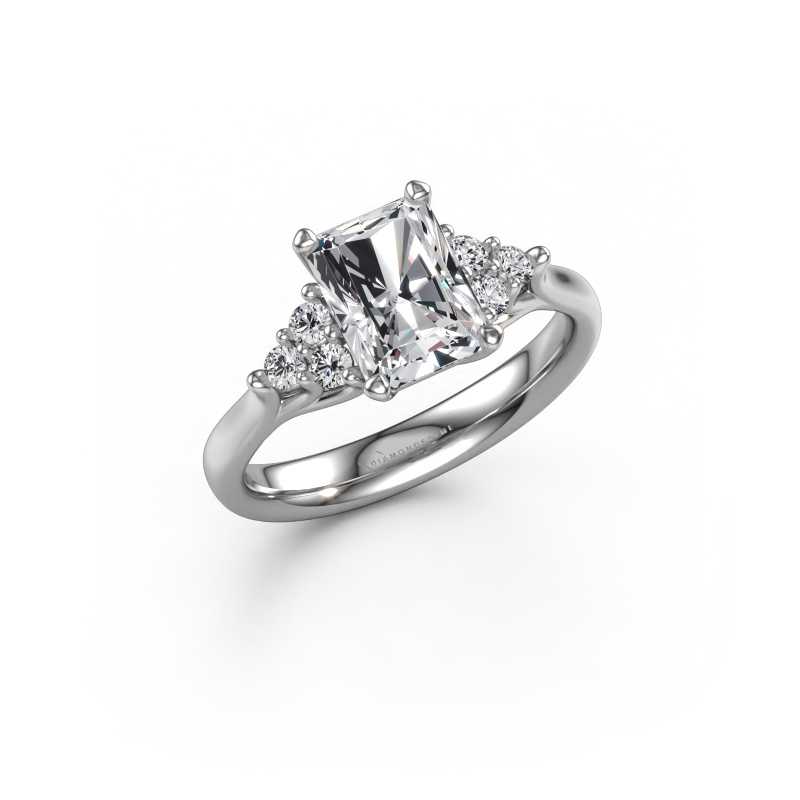 Image of Engagement ring Monika RAD 585 white gold Diamond 1.93 crt