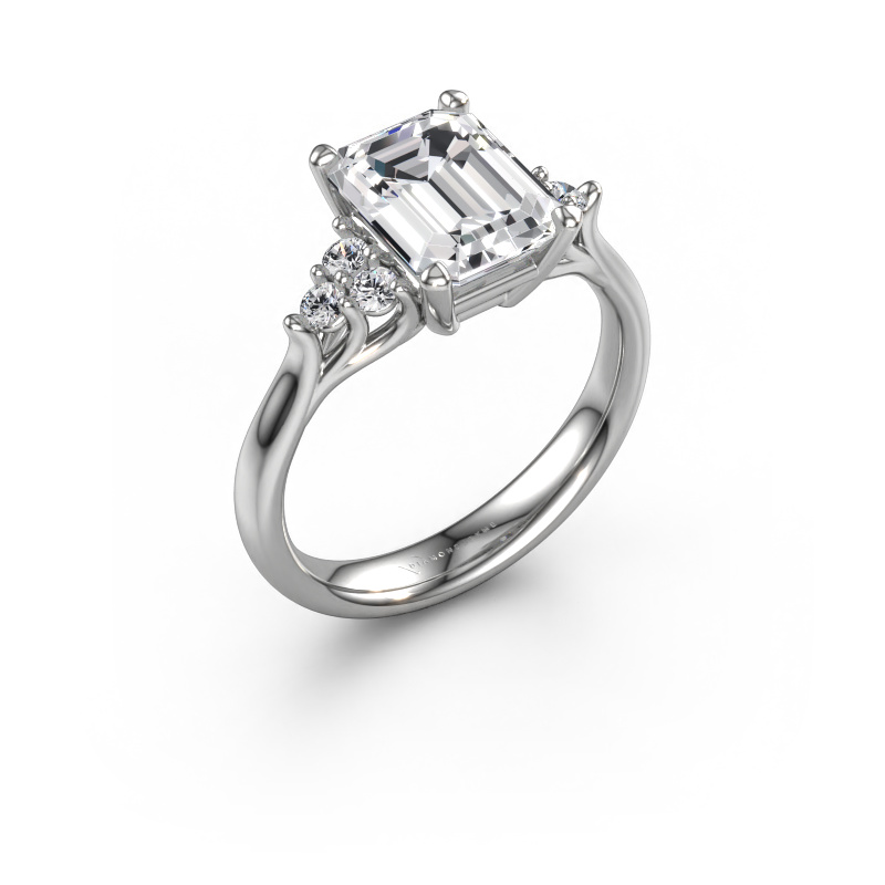 Image of Engagement ring Monika EME 950 platinum Lab grown diamond 2.68 crt