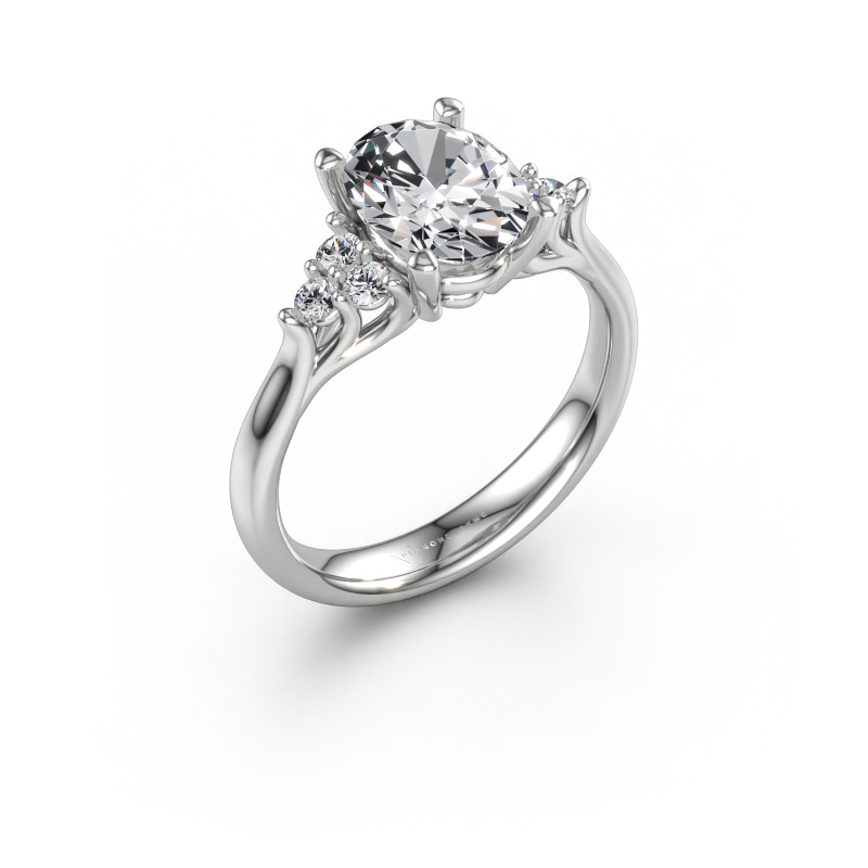 Immagine di Anello di fidanzamento Monika OVL 950 platino Diamante 1.98 crt