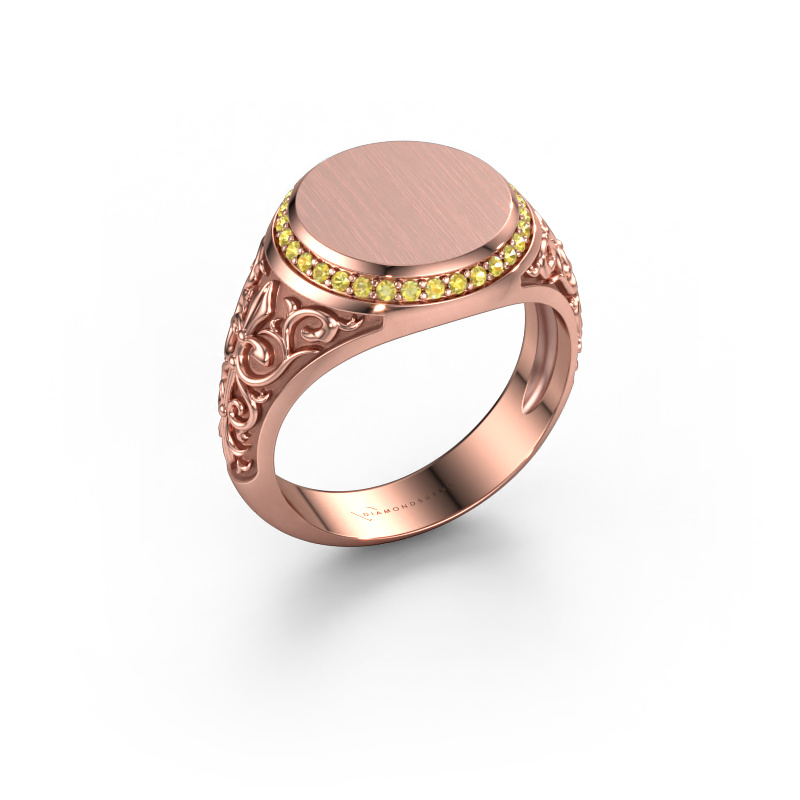 Image of Signet ring Moor 1 585 rose gold