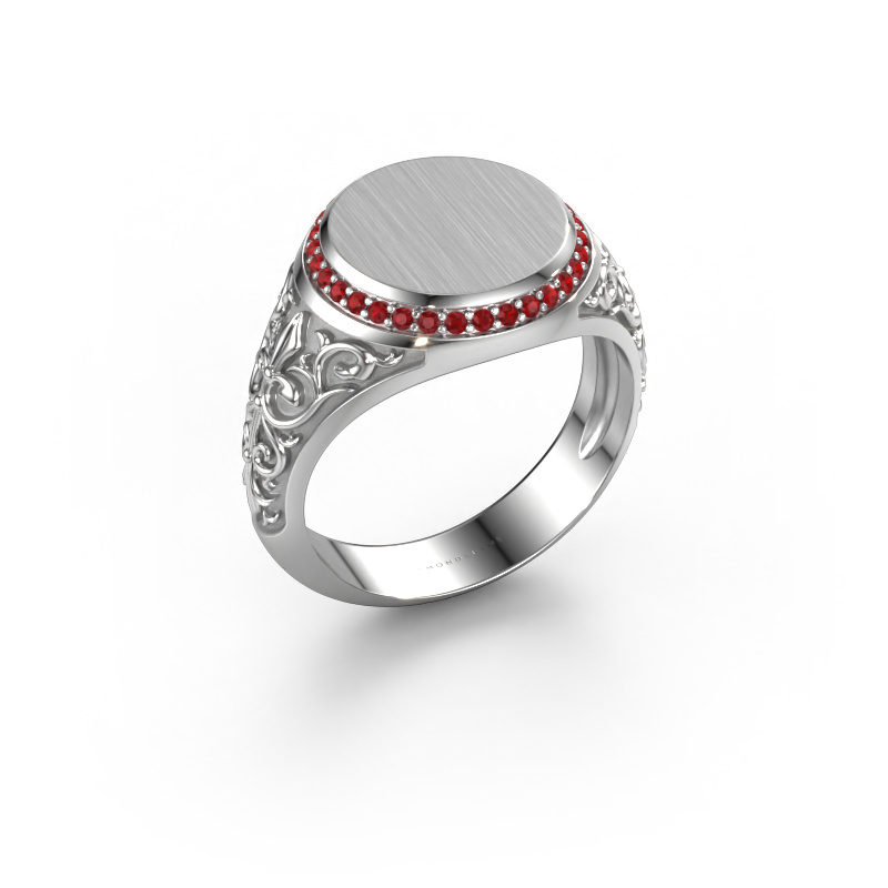 Image of Signet ring Moor 1 585 white gold