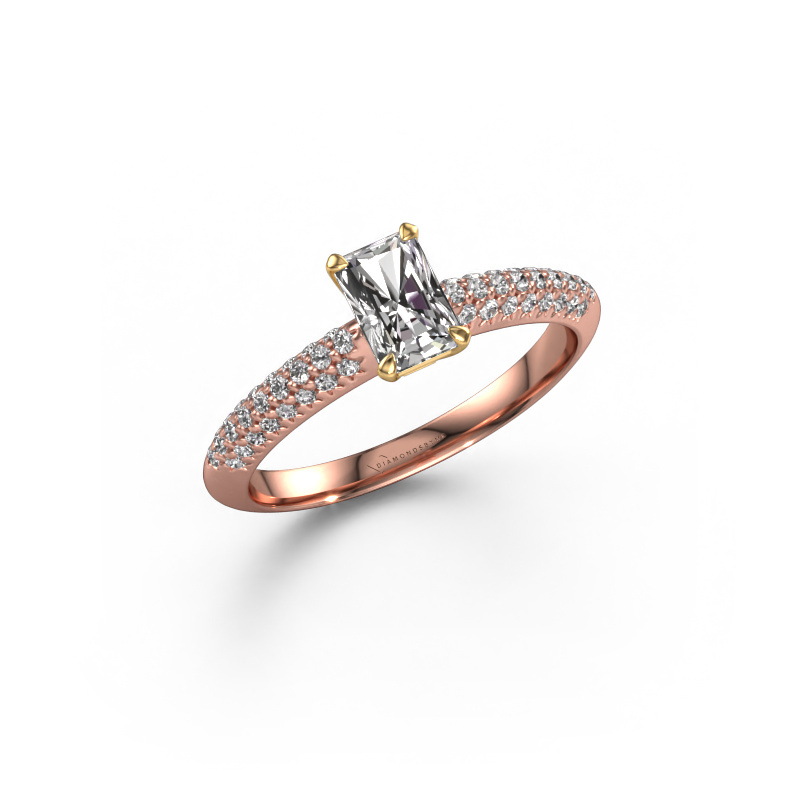 Bild von Verlobungsring Morane RAD 585 Roségold Diamant 0.927 crt
