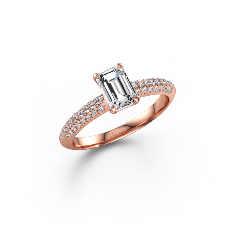 Immagine di Anello di fidanzamento Morane EME 585 oro rosa Diamante lab grown 1.177 crt