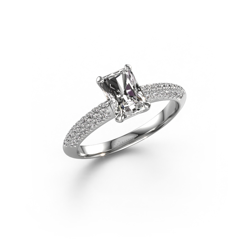 Image of Engagement ring Morane RAD 950 platinum Diamond 1.277 crt