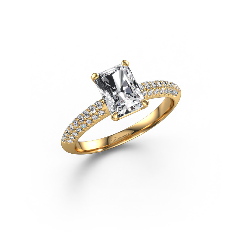 Image of Engagement ring Morane RAD 585 gold Diamond 1.777 crt