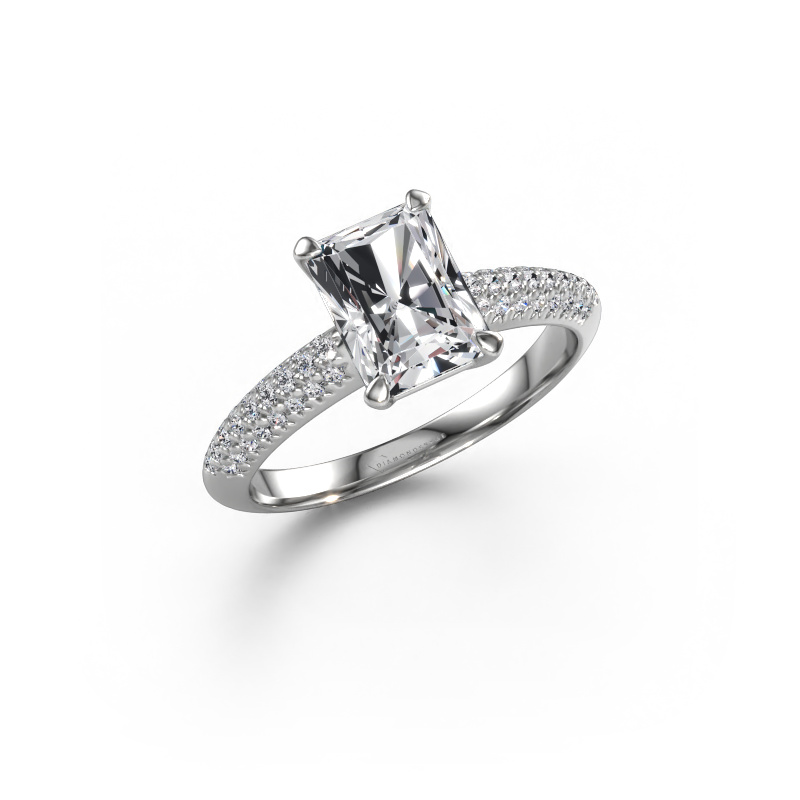 Image de Bague de fiançailles Morane RAD 950 platine Diamant 2.027 crt