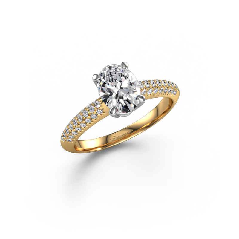Bild von Verlobungsring Morane OVL 585 Gold Lab-grown Diamant 1.377 crt