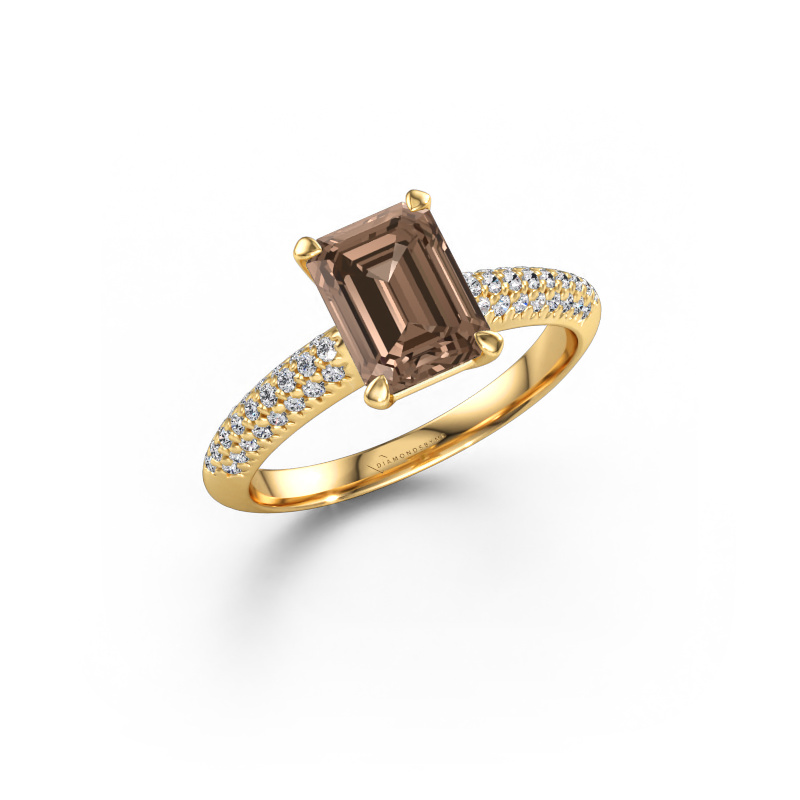 Immagine di Anello di fidanzamento Morane EME 585 oro Diamante marrone 2.027 crt