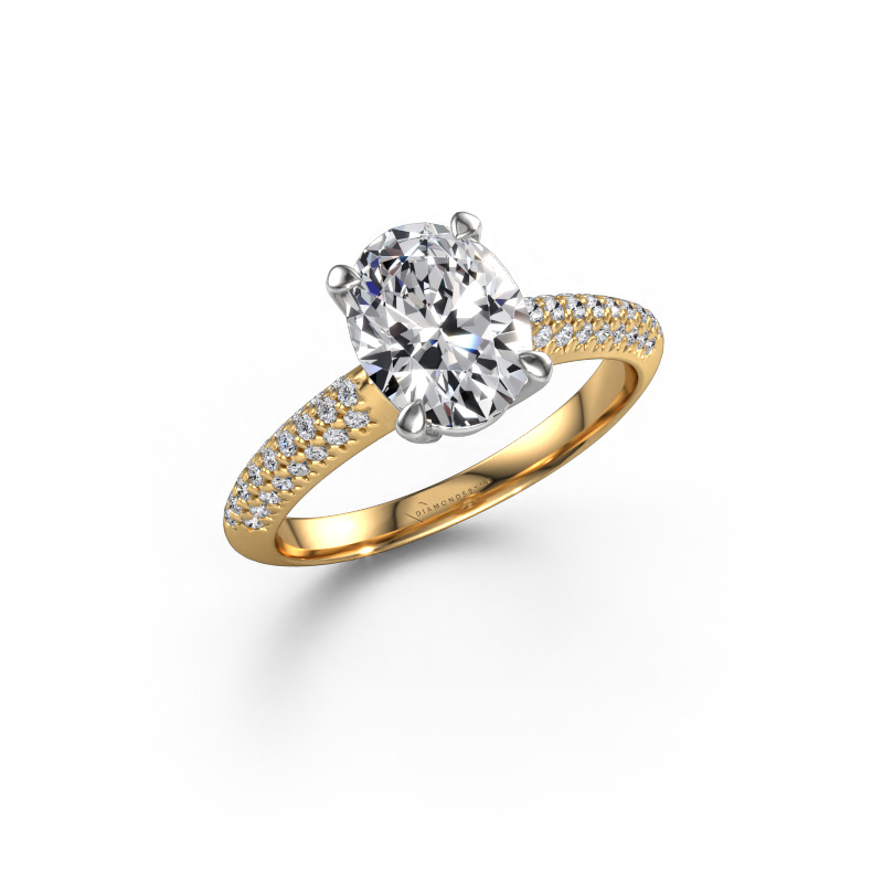 Bild von Verlobungsring Morane OVL 585 Gold Lab-grown Diamant 2.077 crt