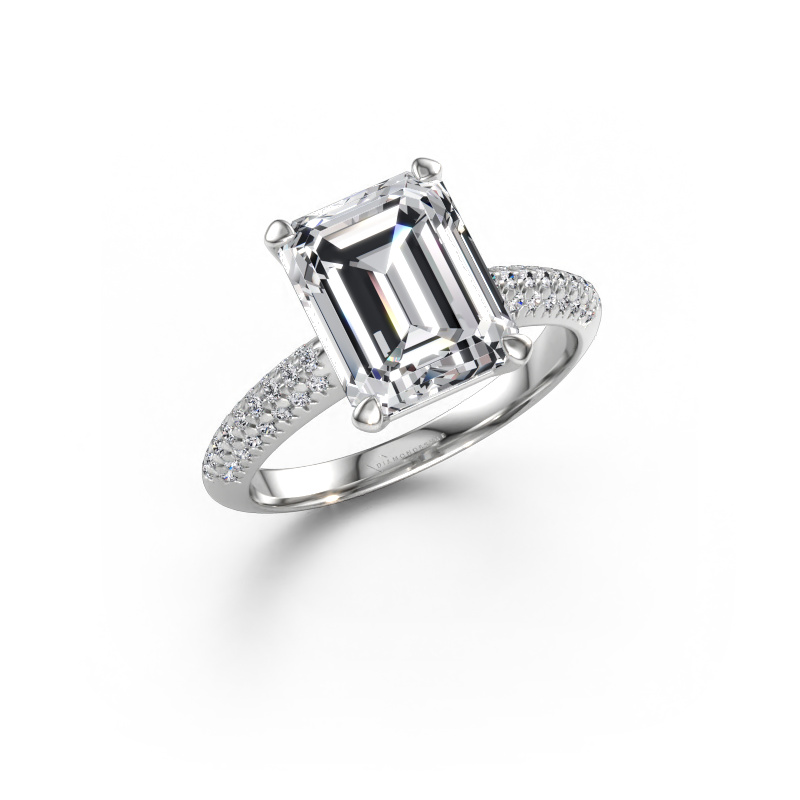 Immagine di Anello di fidanzamento Morane EME 950 platino Diamante 3.777 crt