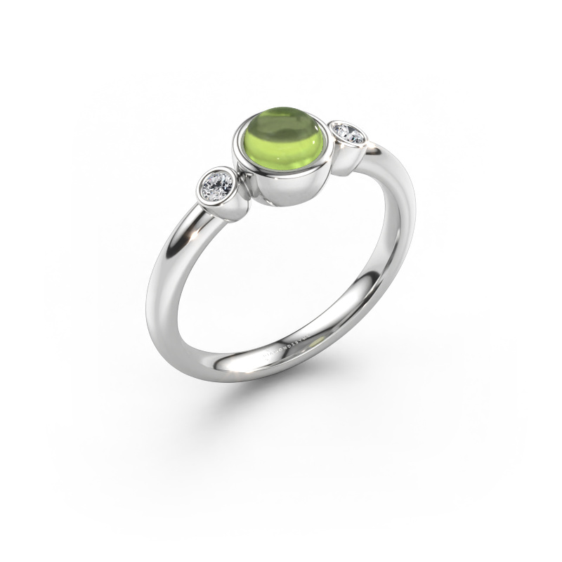 Bild von Ring Muriel 585 Weißgold Peridot 5 mm