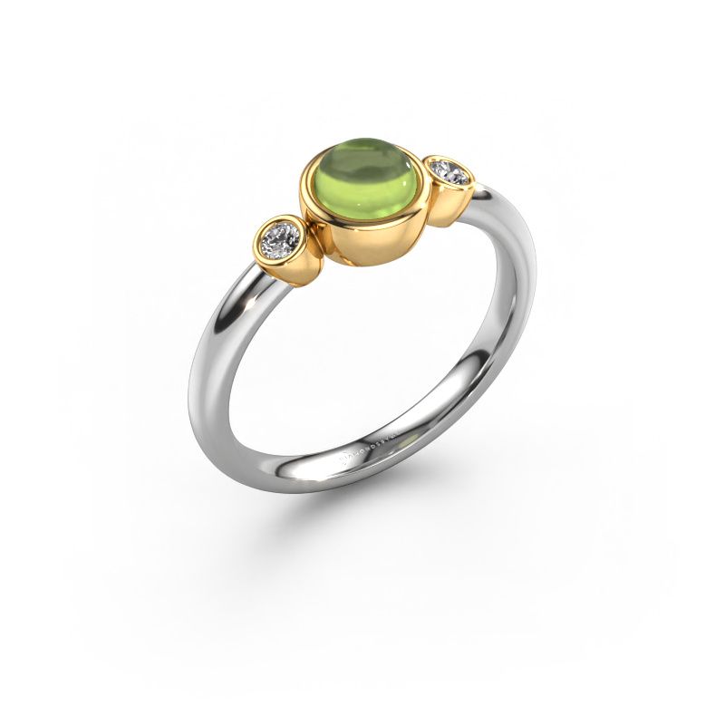 Image of Ring Muriel 585 white gold Peridot 5 mm