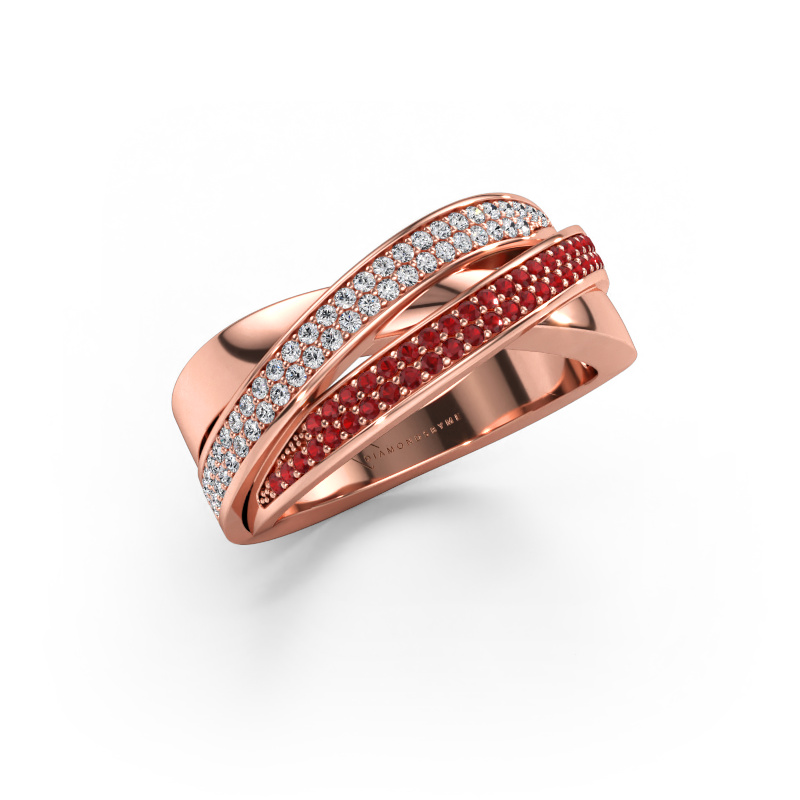 Bild av Ring Myra 585 roséguld Rubin 1 mm