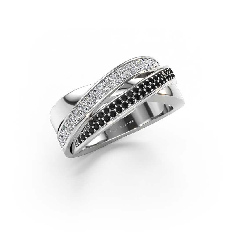 Immagine di Anello Myra 585 oro bianco Diamante nero 0.549 crt