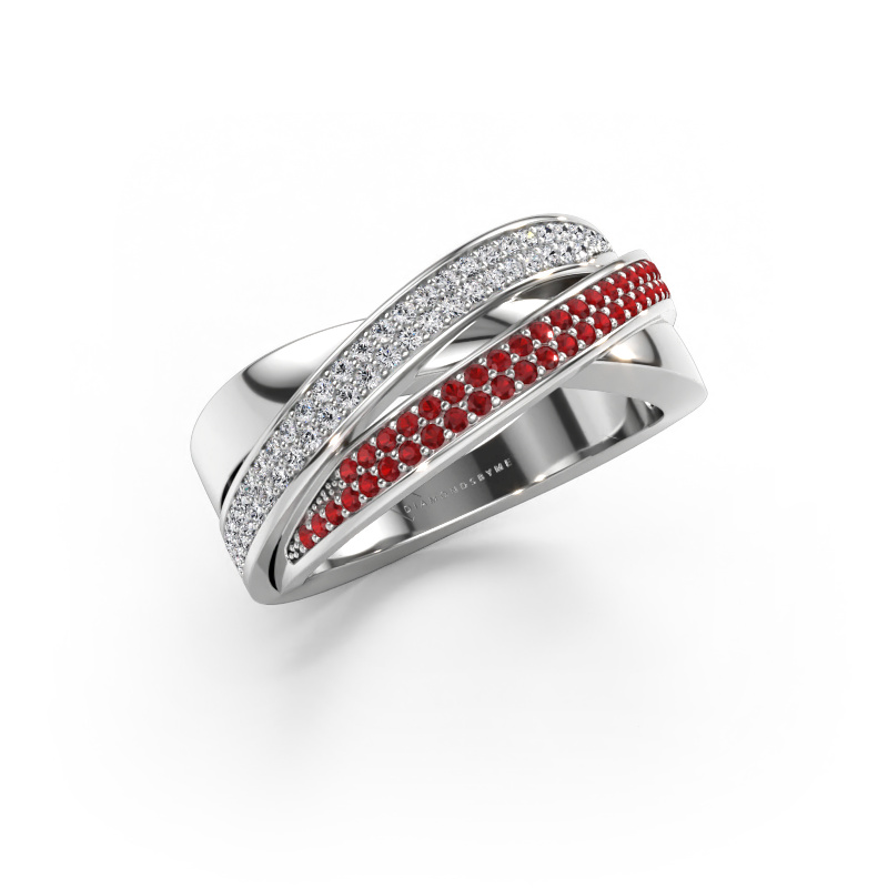 Immagine di Anello Myra 585 oro bianco Rubino 1 mm