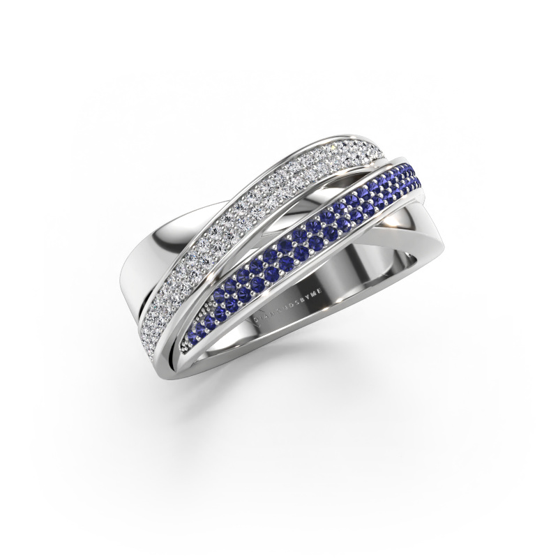 Bild av Ring Myra 585 vitt guld Safir 1 mm