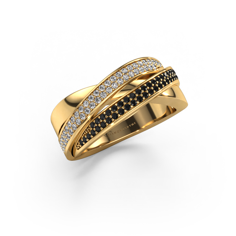 Bild von Ring Myra 585 Gold Schwarz Diamant 0.549 crt