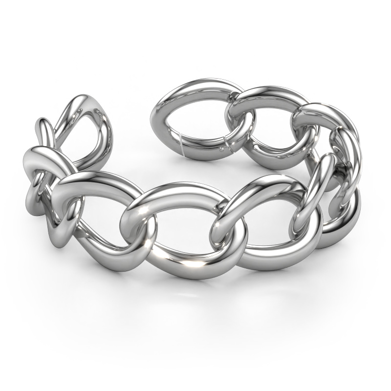 Image of Bracelet Myrl 25mm Solid - 585 white gold