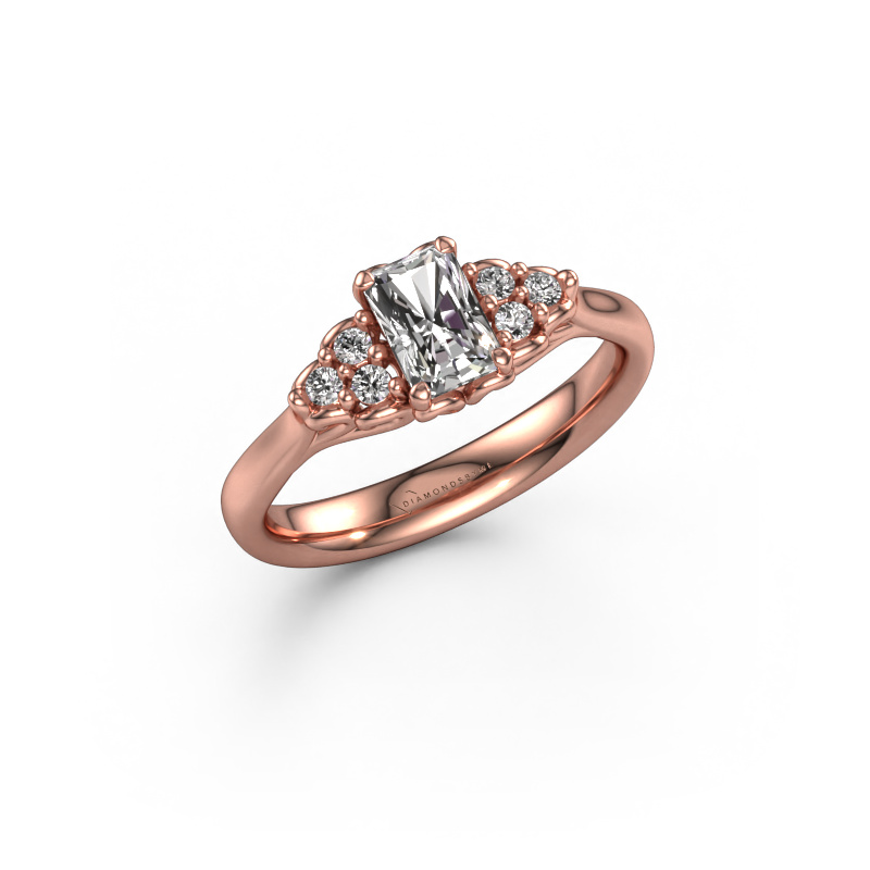 Bild von Verlobungsring Myrna RAD 585 Roségold Diamant 0.758 crt