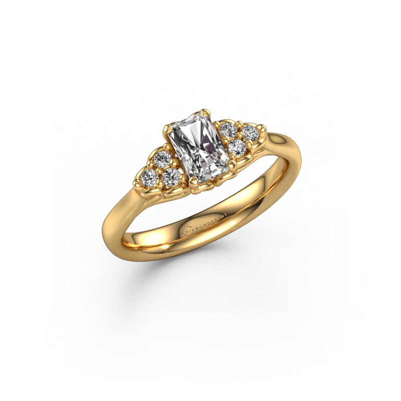 Image of Engagement ring Myrna RAD 585 gold Diamond 0.758 crt