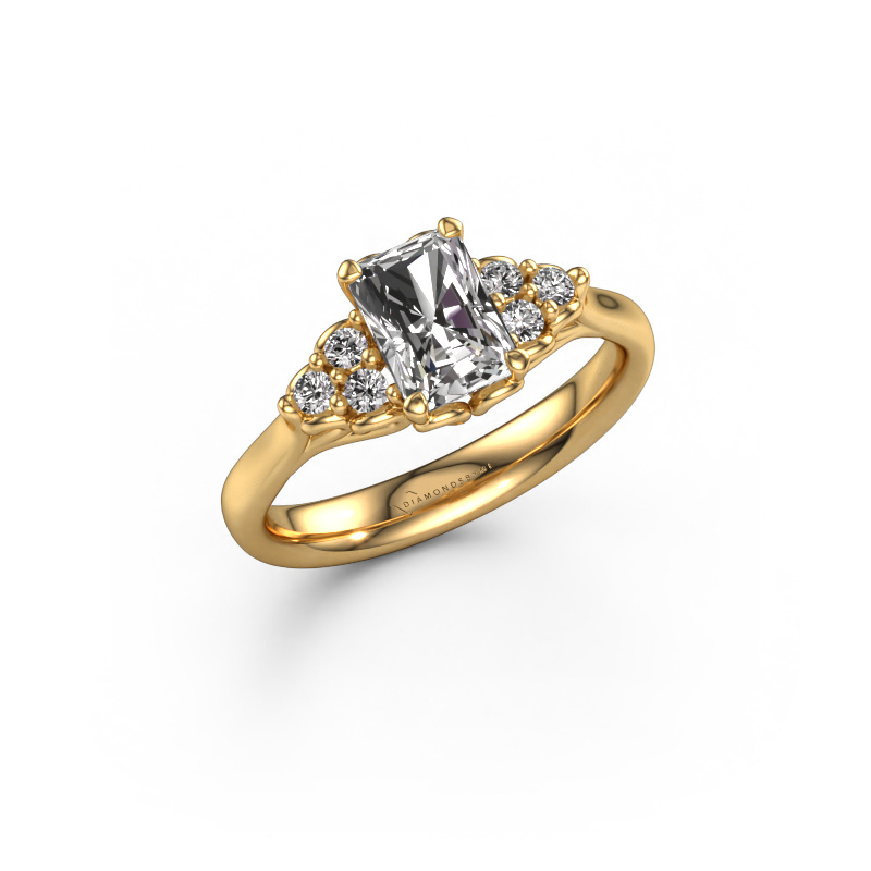 Image of Engagement ring Myrna RAD 585 gold Lab-grown diamond 1.15 crt