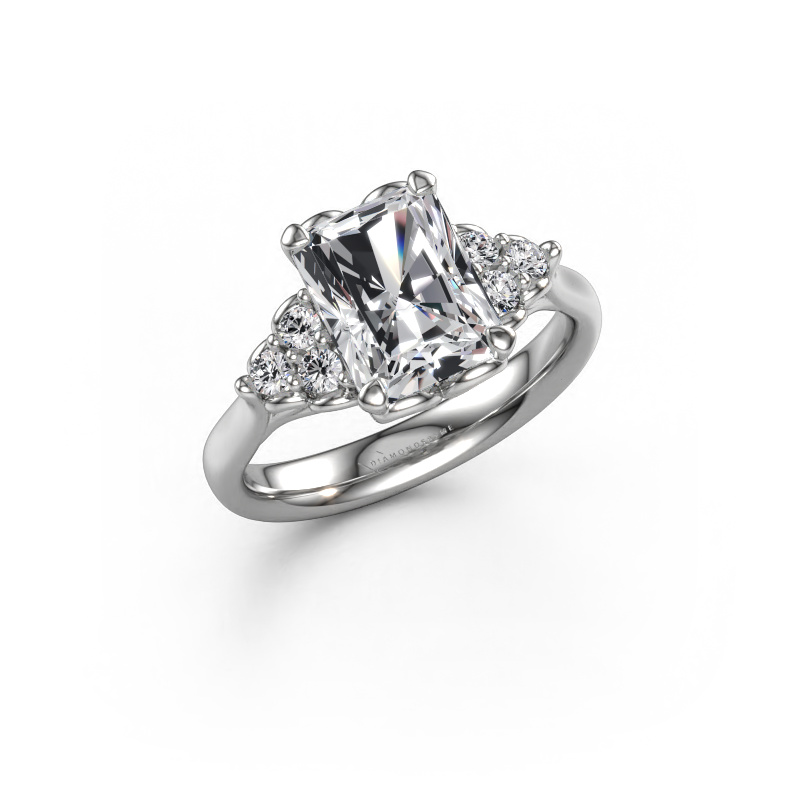Bild von Verlobungsring Myrna RAD 950 Platin Lab-grown Diamant 2.68 crt