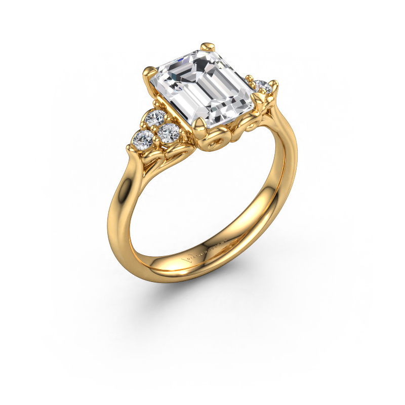 Image of Engagement ring Myrna EME 585 gold Lab grown diamond 2.68 crt