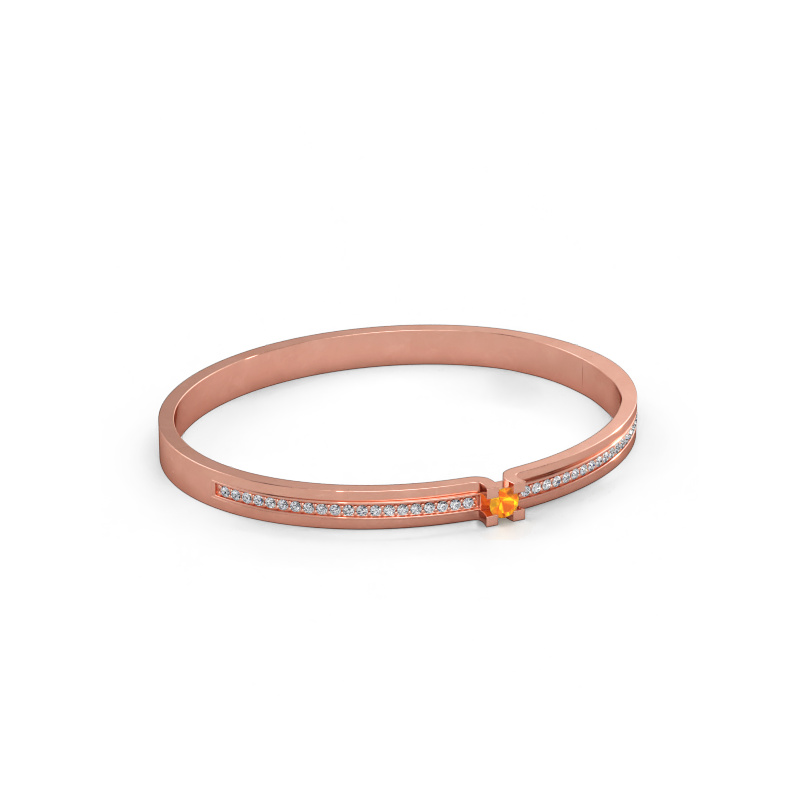 Bild av Armband Myrthe 585 roséguld Citrin 4 mm