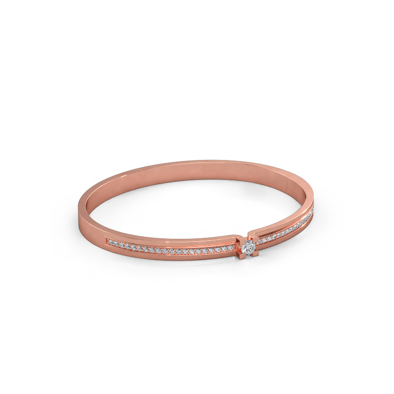 Bild av Armband Myrthe 585 roséguld Kubisk zirkonia 4 mm