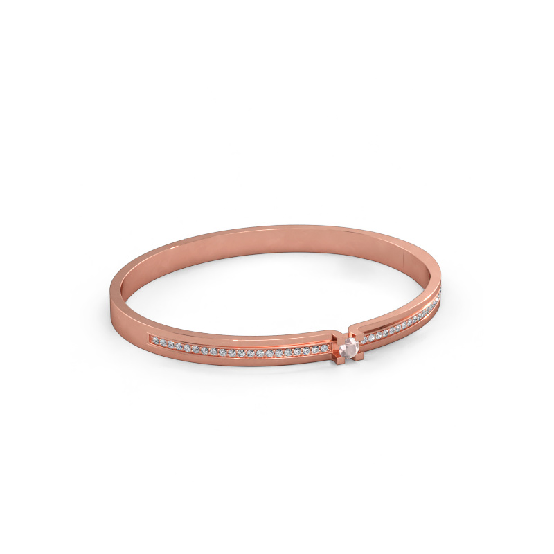 Immagine di Bracciale Myrthe 585 oro rosa Morganite champagne 4 mm